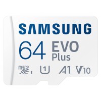 Карта памяти Samsung Miсro-SDXC memory card 64GB C10 UHS-I R130MB/s Evo Plus + SD